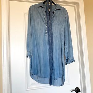 LOFT Chambray Shirtdress